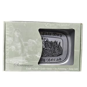 Wilton Armetale Our Daily Bread Cook Chill Grill & Serve Ware Dish Tray Plate